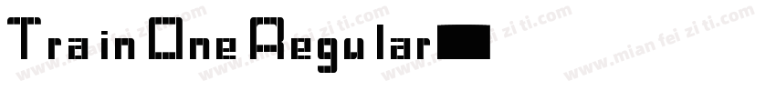 Train One Regular字体转换